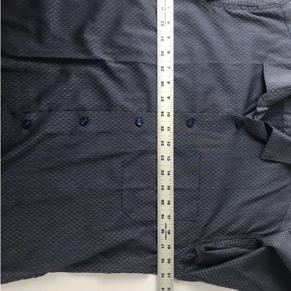 Louis Philippe Blue Long Sleeve Button Down Cotton Shirt 40 Cms - Picture 4 of 7